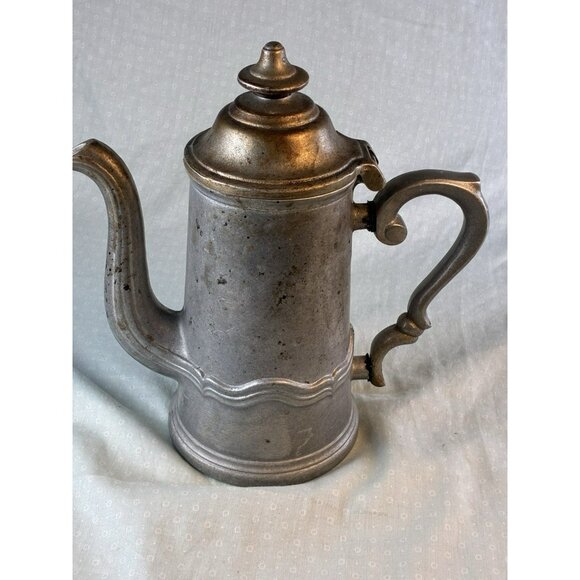 Wilton Armetale Country French VTG Coffee Teapot Pewter Look Patina - Picture 8 of 9